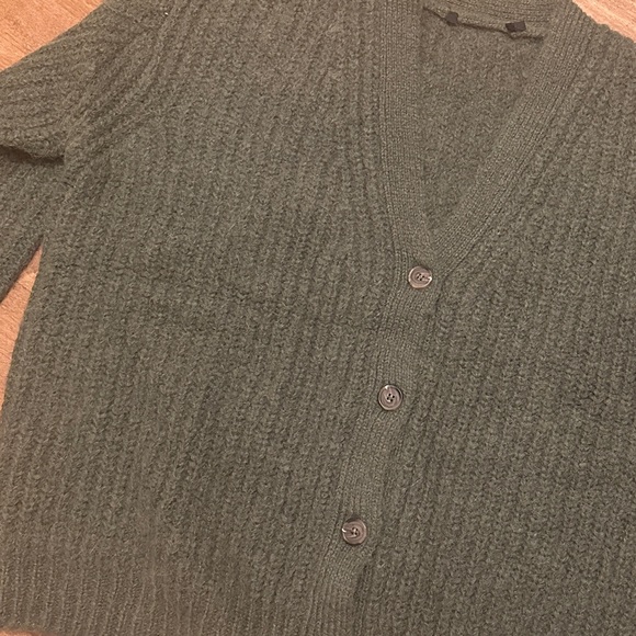 NEW Jenni Kayne Cocoon Cardigan Sweater Olive Green Alpaca Wool Blend | size S - Picture 11 of 11